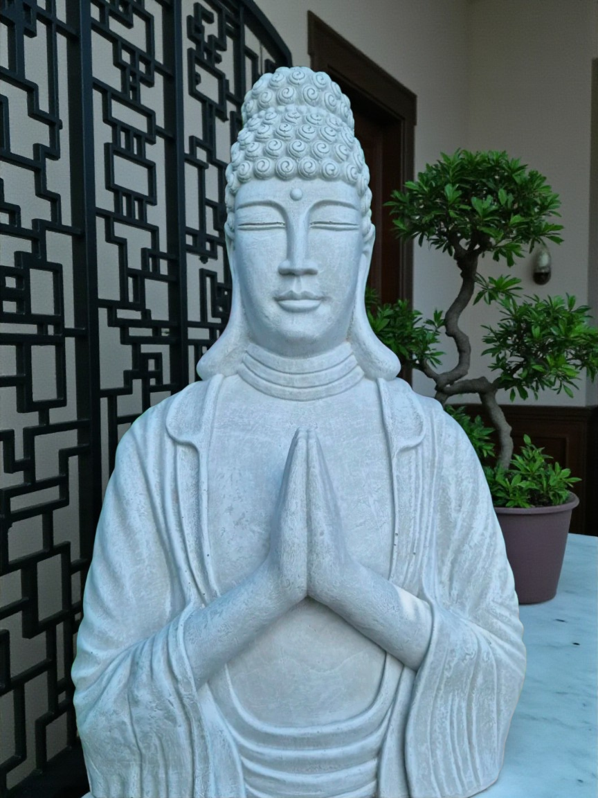 Resin Large Torso Praying Buddha 88cm