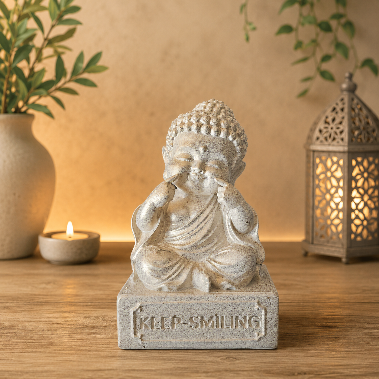 10cm Cute Baby Buddha - Keep Smiling