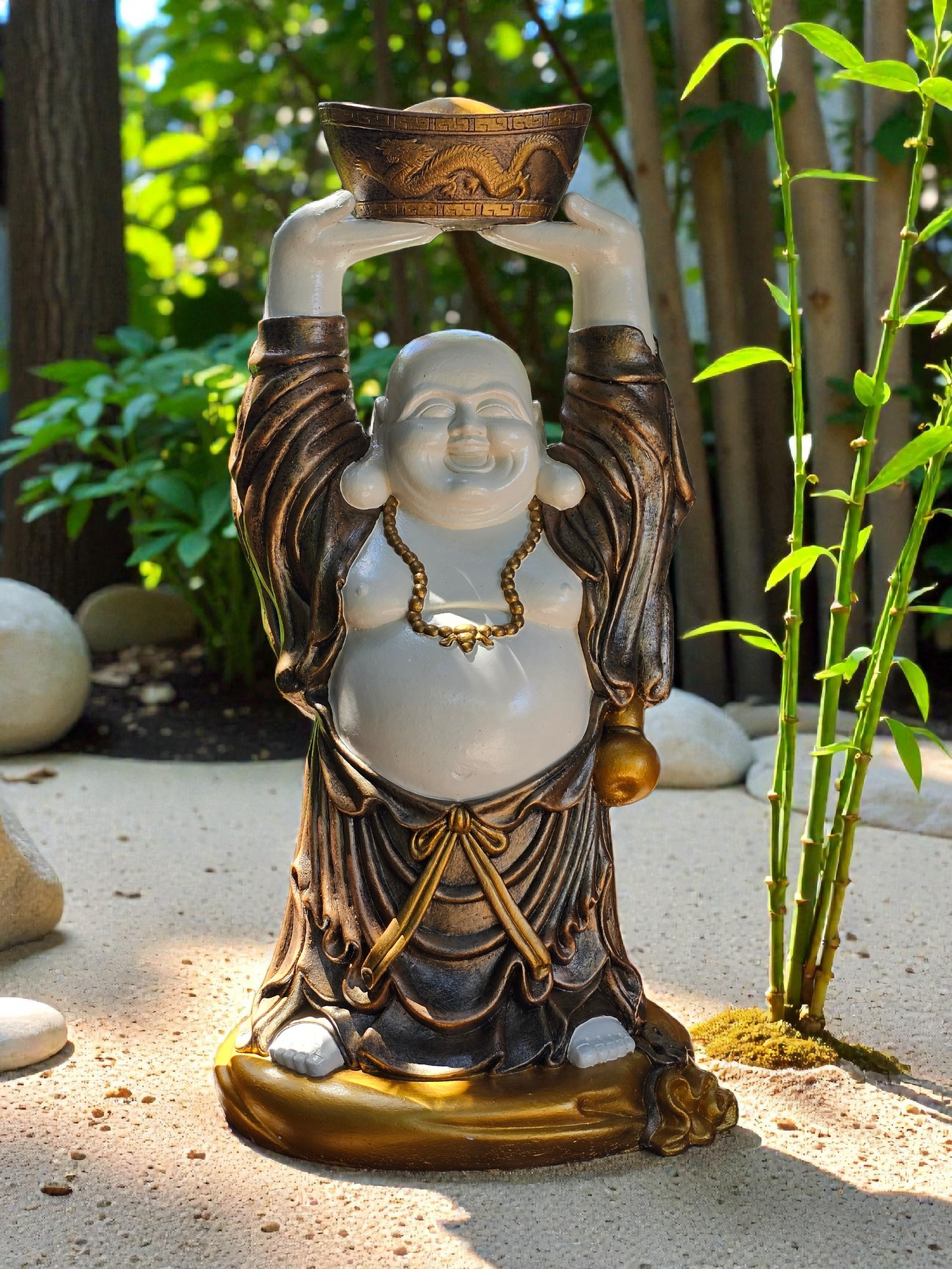 Concrete 1m Fat Laughing Buddha