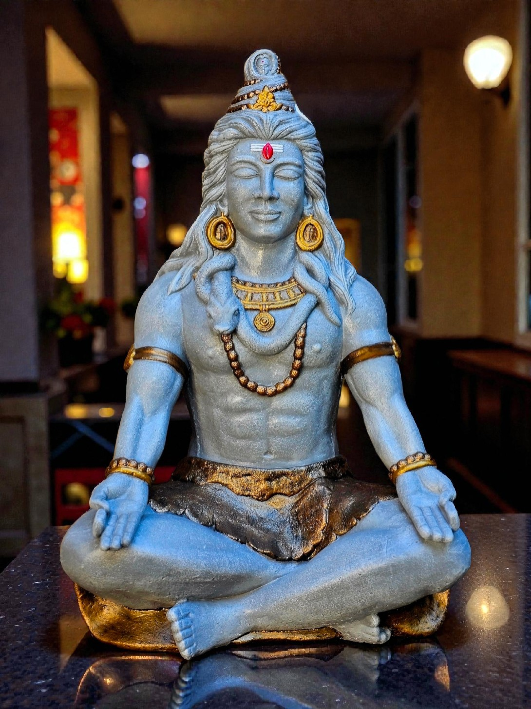 Resin Shiva Meditating Large 71cm