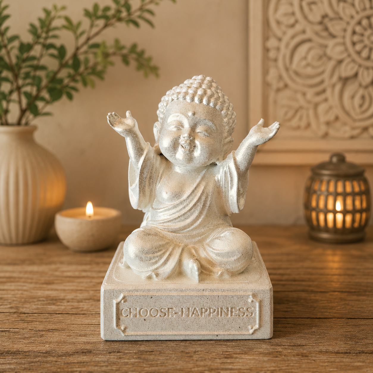10cm Cute Baby Buddha - Choose Happiness