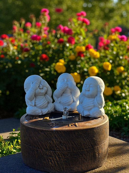 Concrete Baby Buddha Water Feature