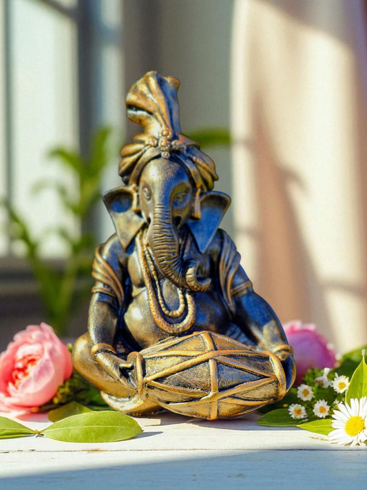 Musical Dholak Ganesha 35cm