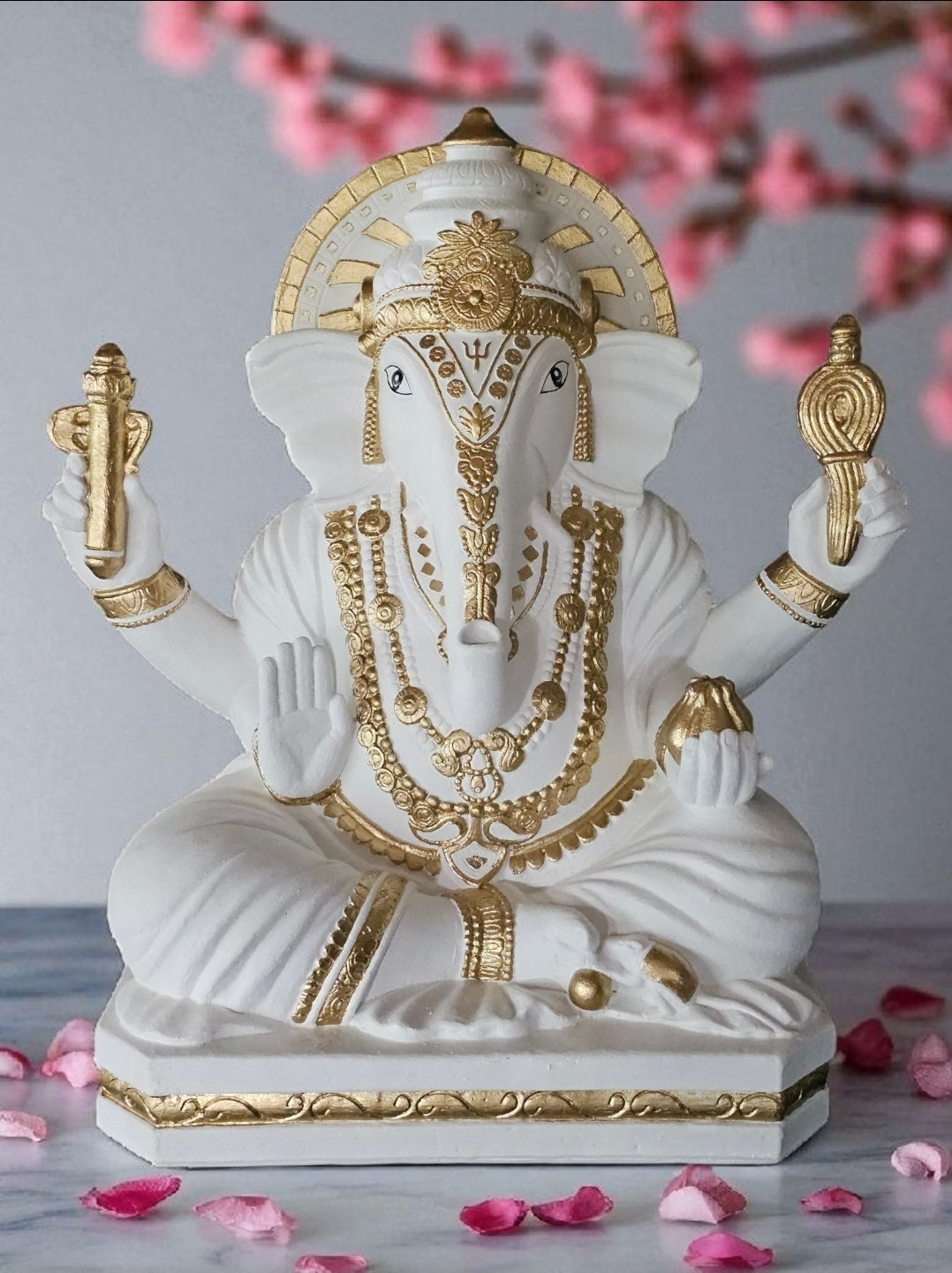Resin Ganesha Upwards Trunk 62cm