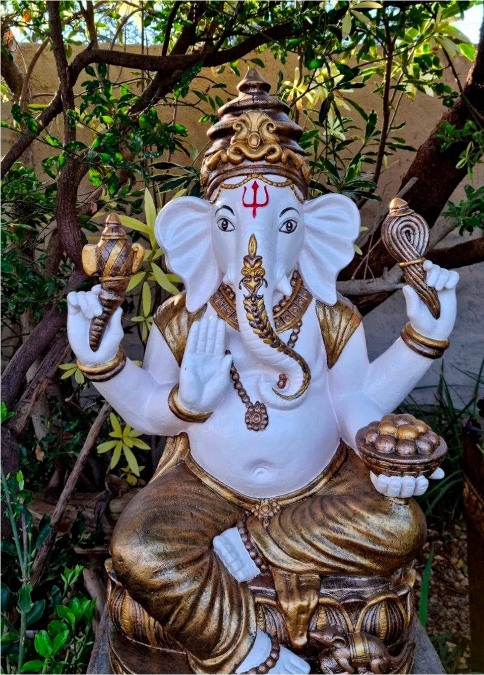 Concrete Large 80cm Ganesha