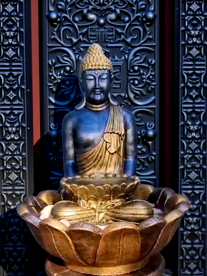 Concrete Large 90cm Buddha Water Feature