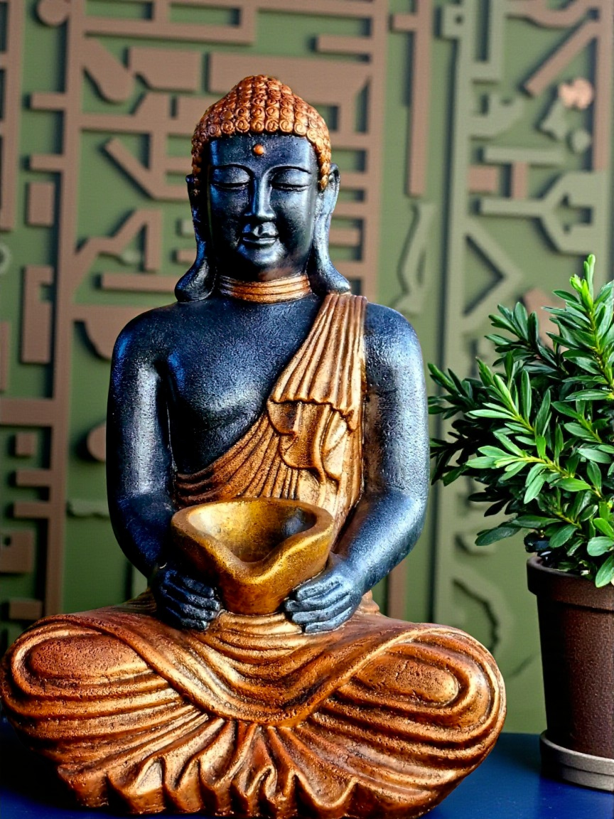 Resin 60cm Bowl Buddha