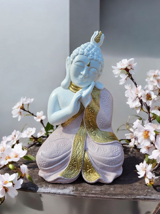 Concrete 26cm Resting Buddha (Left)