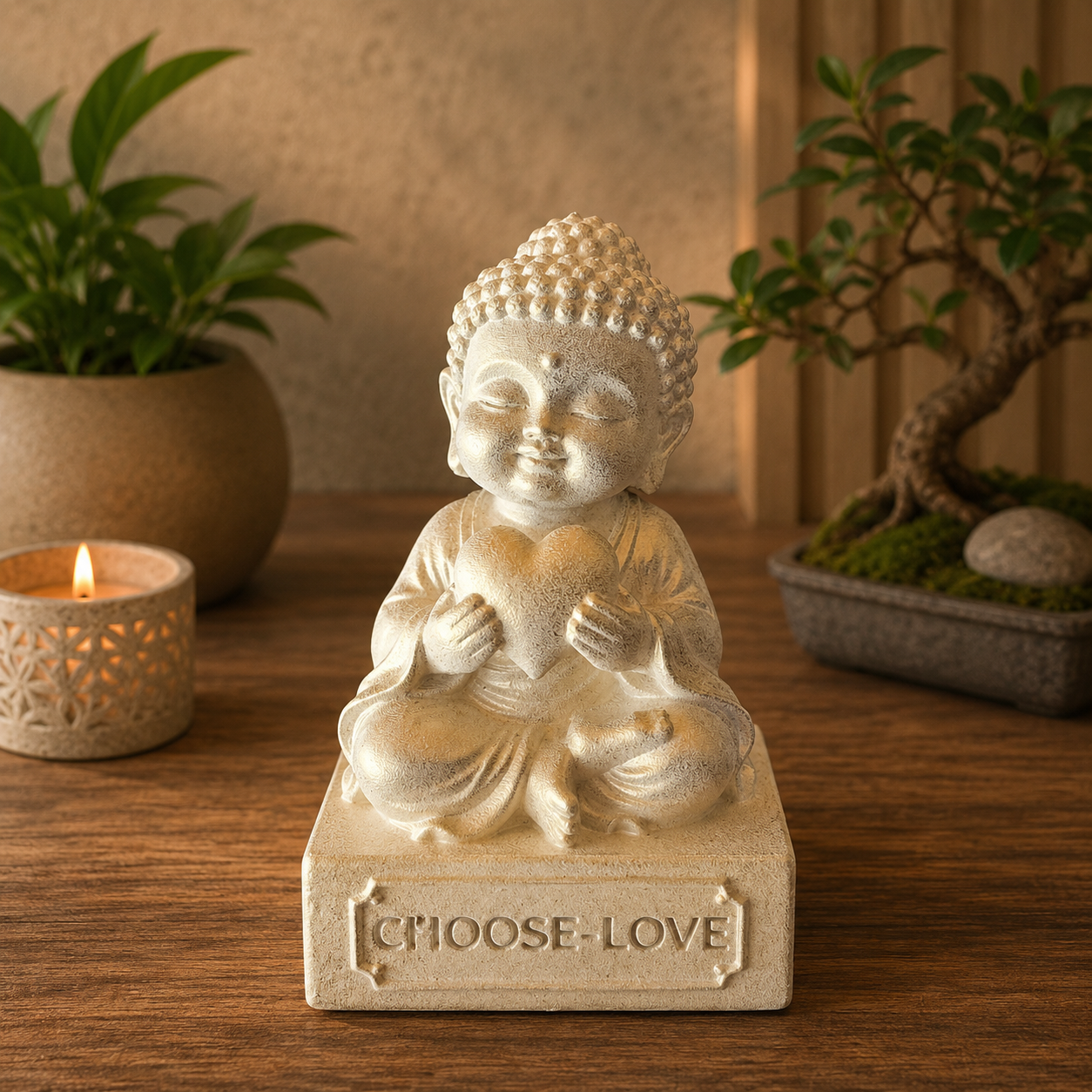 10cm Cute Baby Buddha - Choose Love