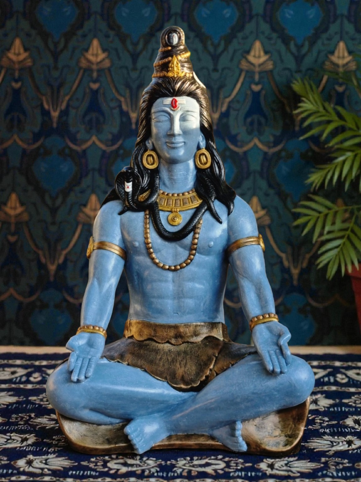 Resin Shiva Meditating Large 1m