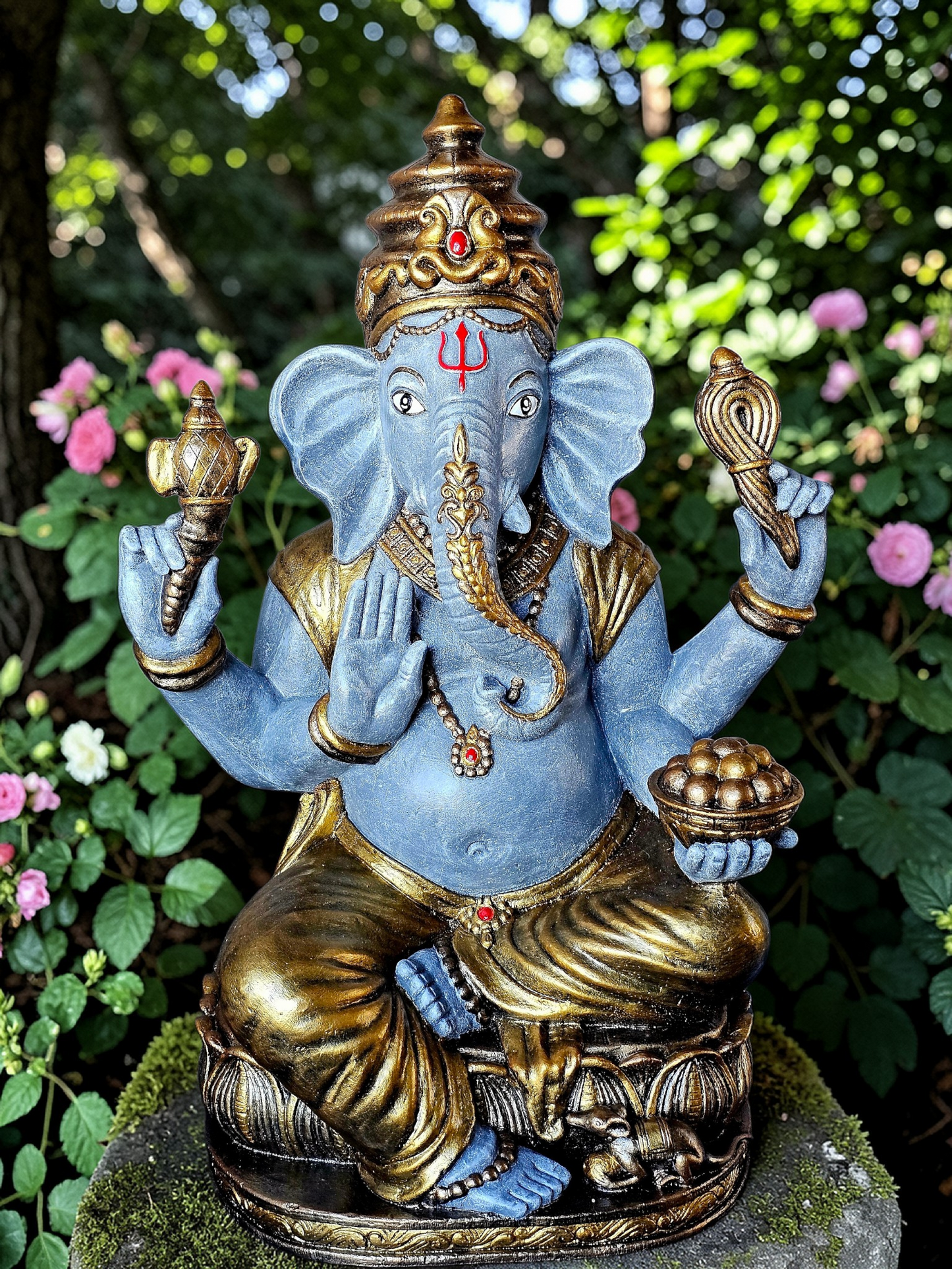 Concrete Large 80cm Ganesha