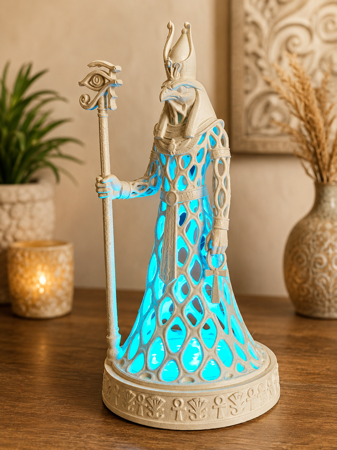 25cm Horus Voronoi Style With LED Light
