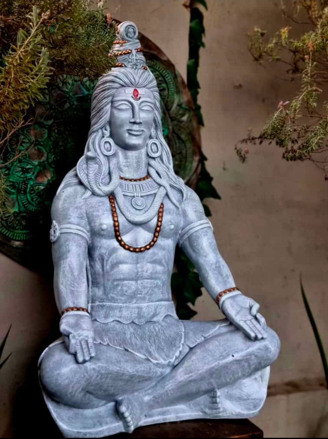 Resin Shiva Meditating Large 1m