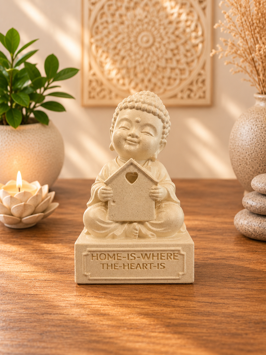 10cm Cute Baby Buddha - Home is where the heart Is