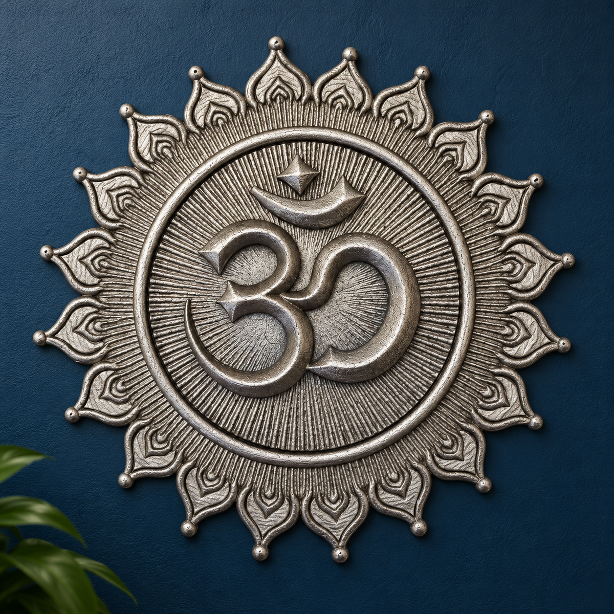 60cm Hindi Om Wall Plaque - Round