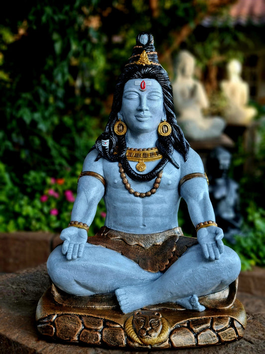 Resin Shiva Meditating 62cm