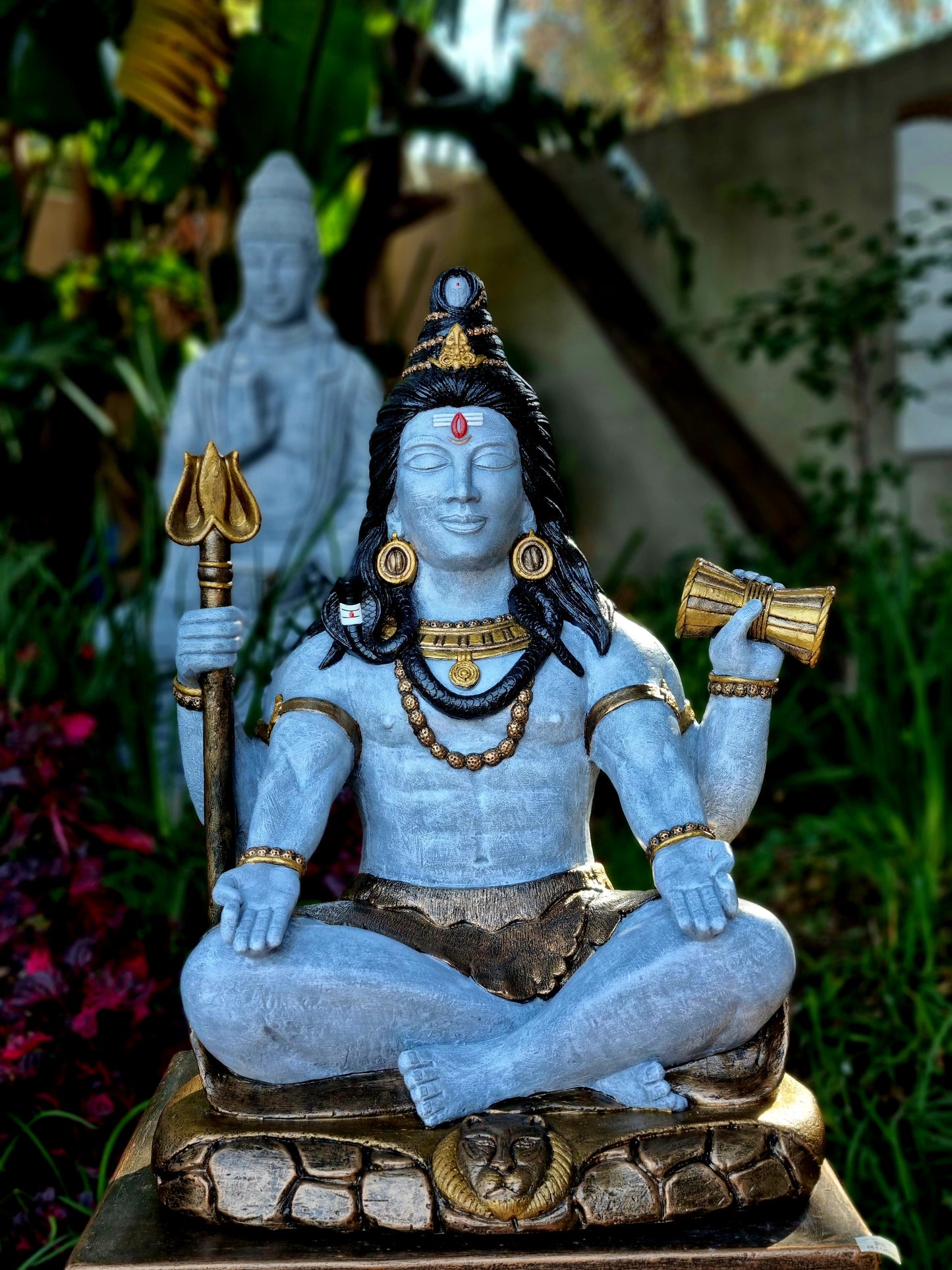 Concrete Shiva 4 Arms 62cm