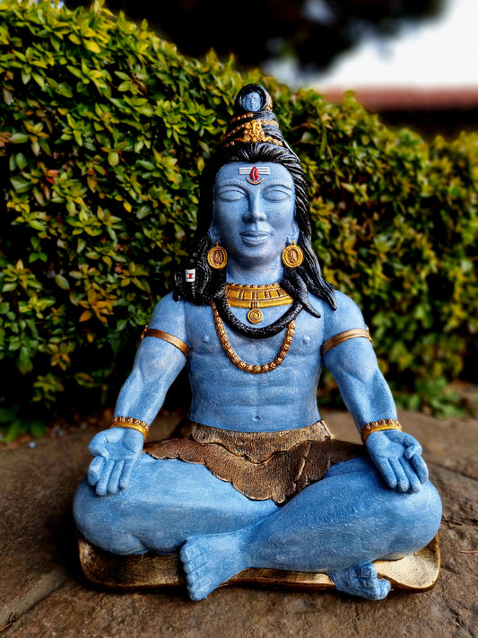 Resin Shiva Meditating 42cm