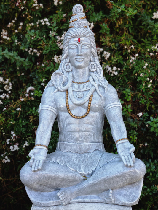 Resin Shiva Meditating Large 1m