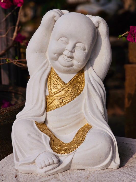 Resin 30cm Baby Buddha - Joy