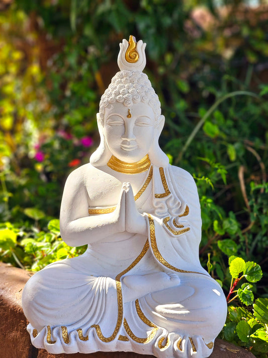 Resin 42cm Praying Buddha
