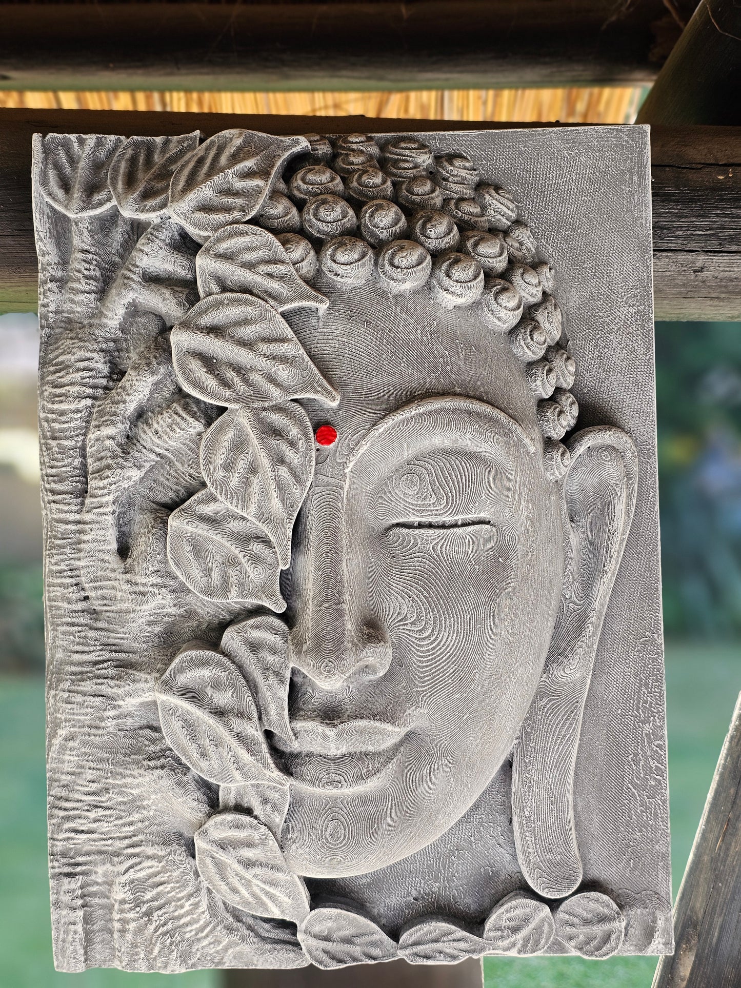 Buddha Face Plaque Wall Hanging