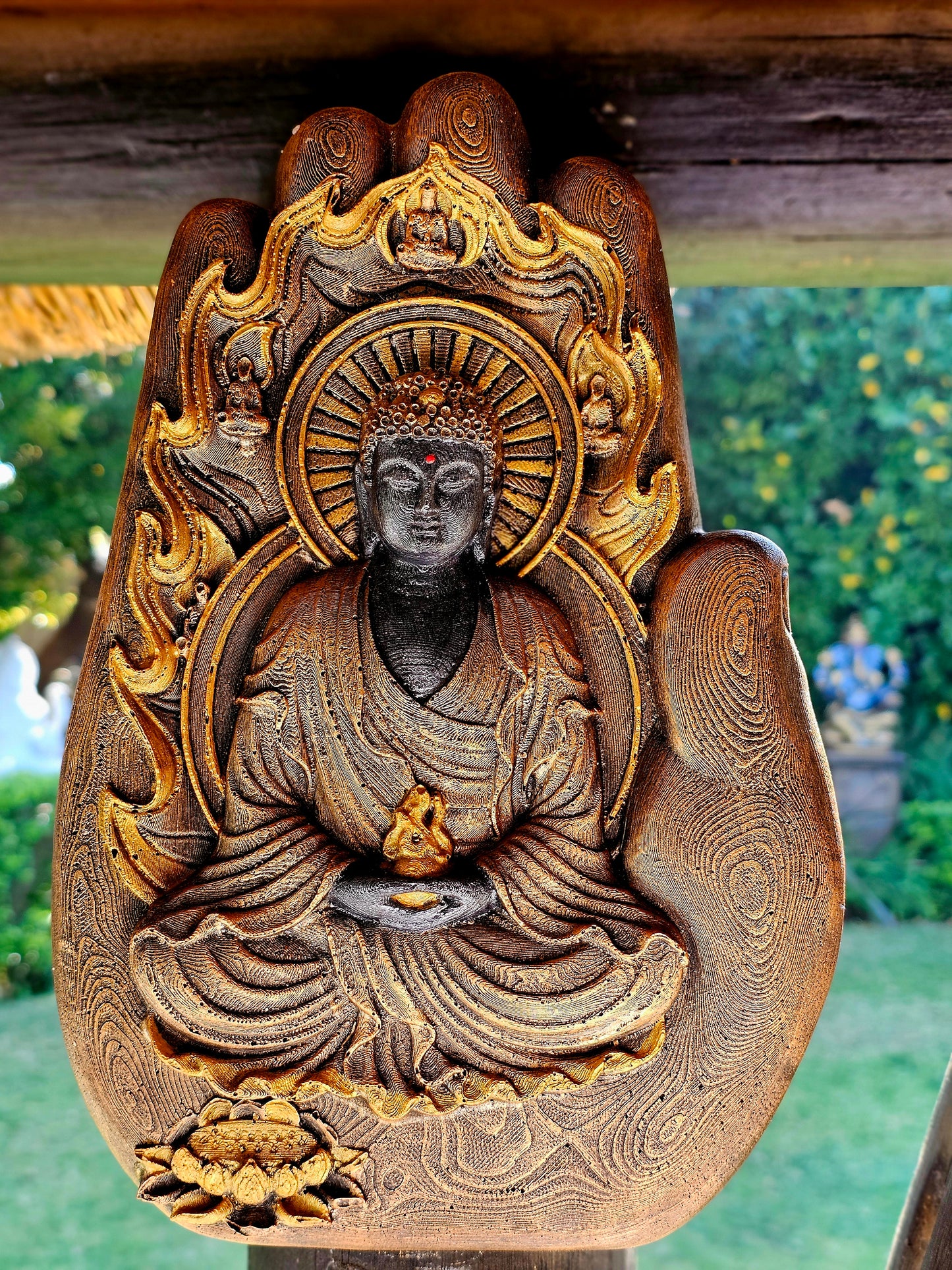 Buddha Hand Plaque Wall Hanging