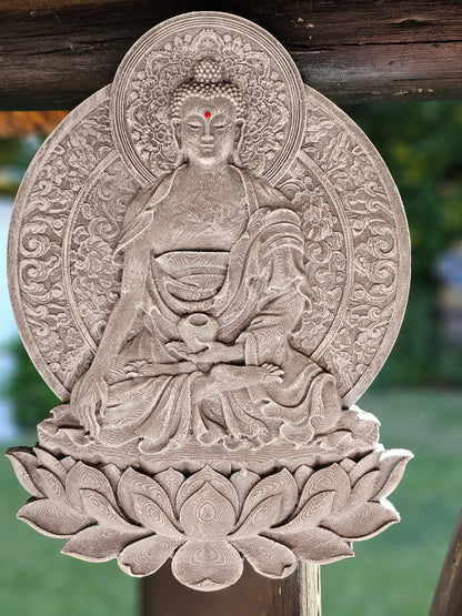 Buddha Lotus Plaque Wall Hanging