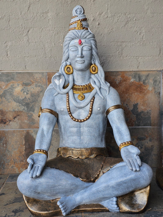 Resin Shiva Meditating Large 1m