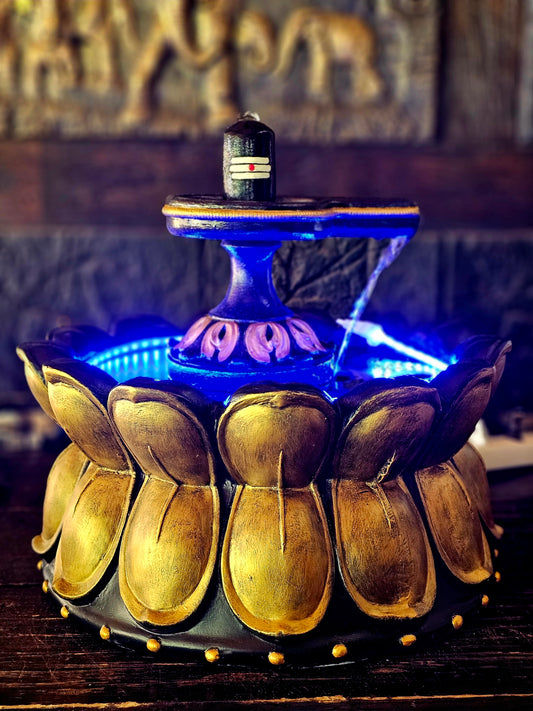 Shiva Lingam Waterfeature with Lights