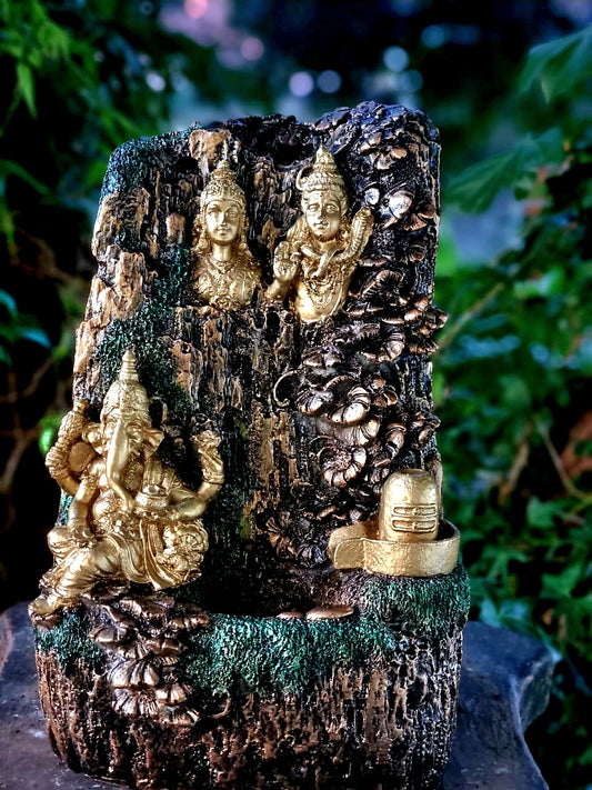 Shiva / Parvati/ Ganesha Backflow Incense Burner 29cm