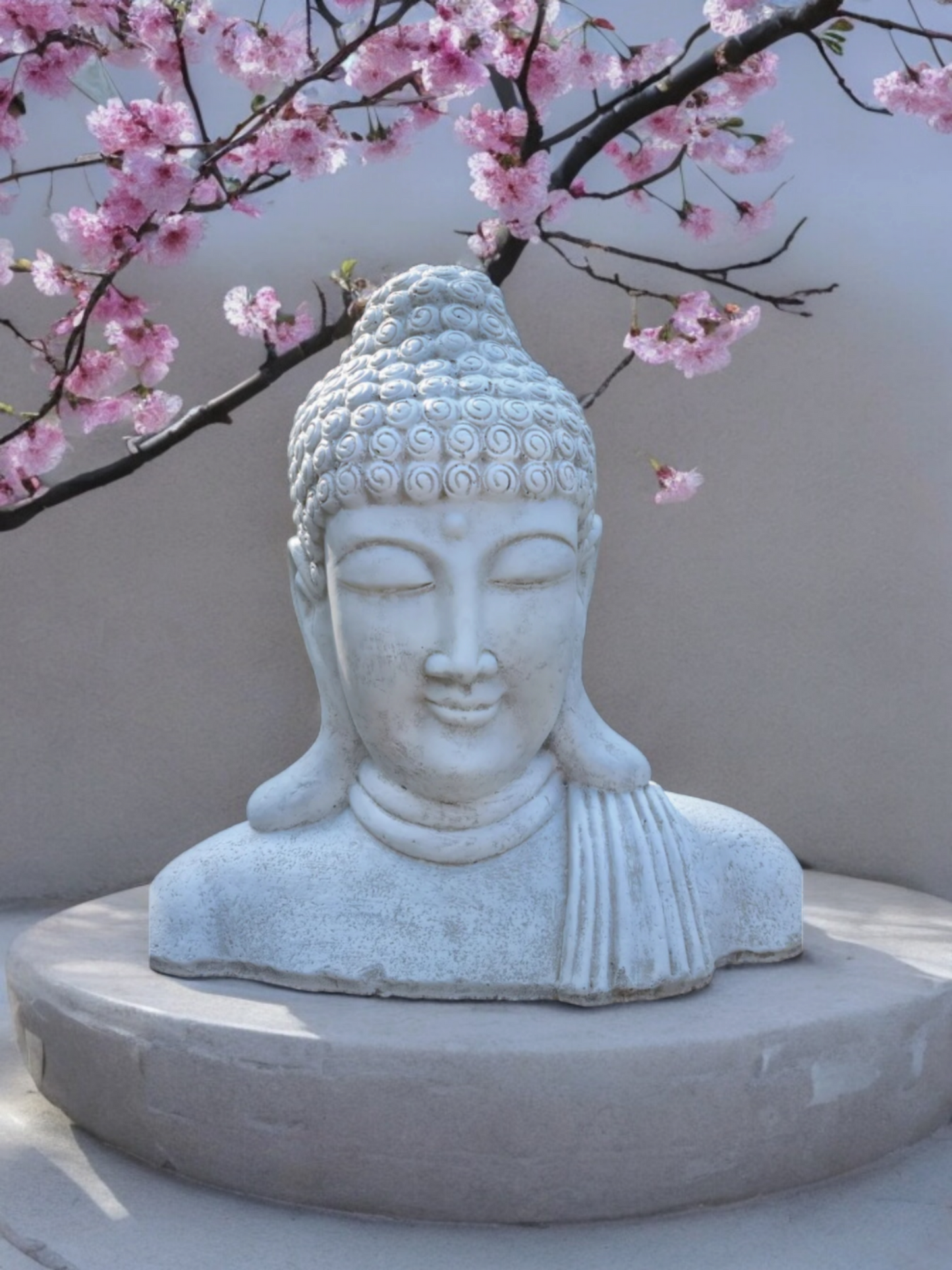 Resin Buddha Head Shoulders 35cm