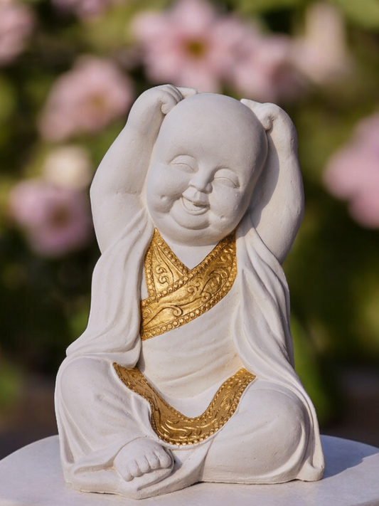 Concrete 30cm Baby Buddha - Joy