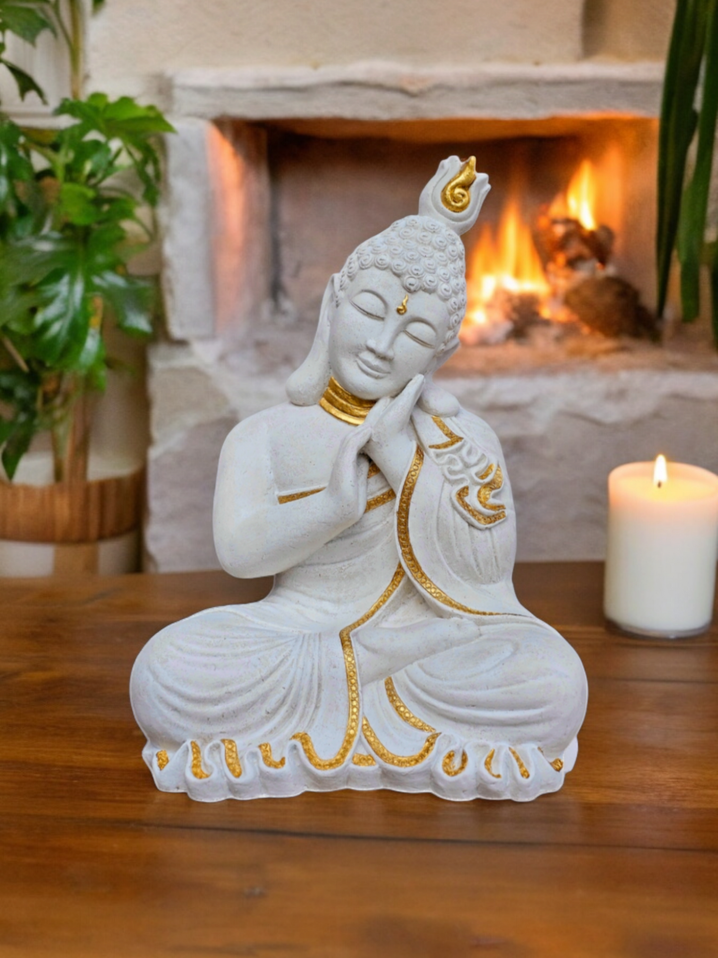 Resin 42cm Sleeping Buddha (Left)