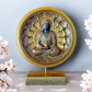 Round Buddha Plaque on Stand 36cm