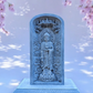 Standing Buddha Plaque On Stand 33cm