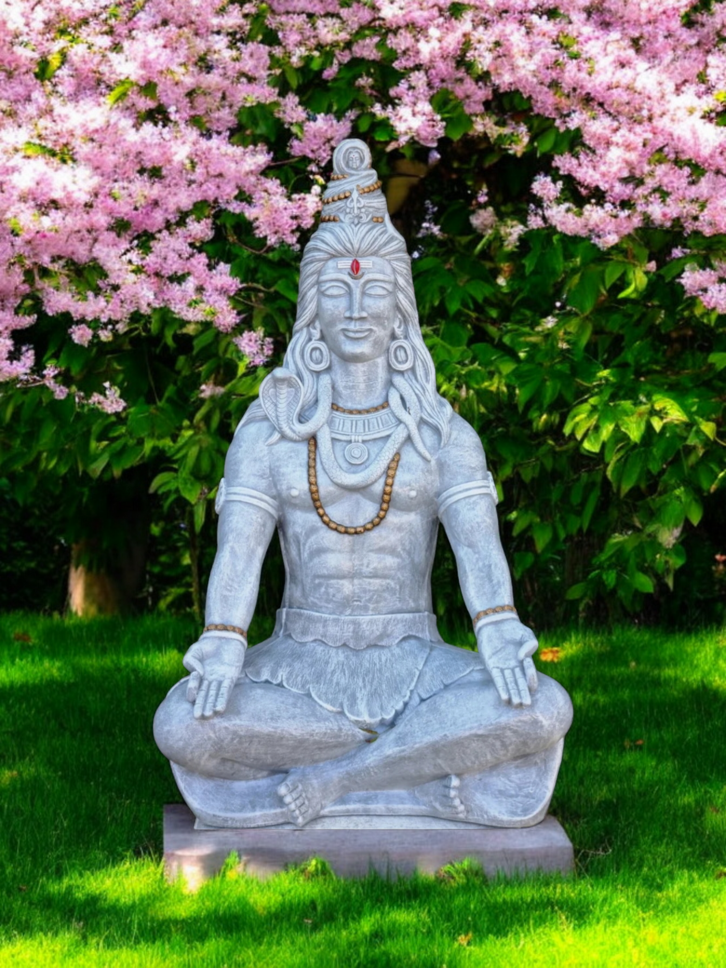 Resin Shiva Meditating Large 1m