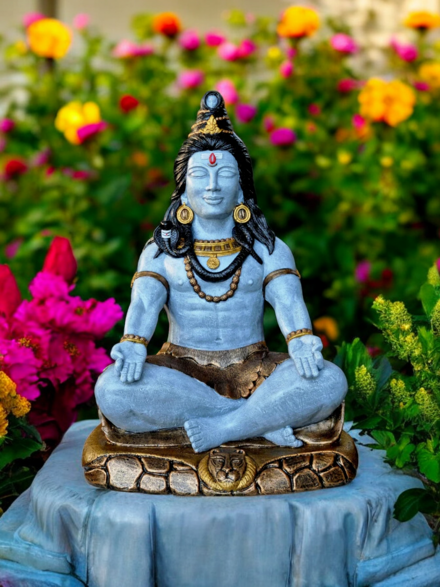 Resin Shiva Meditating 62cm