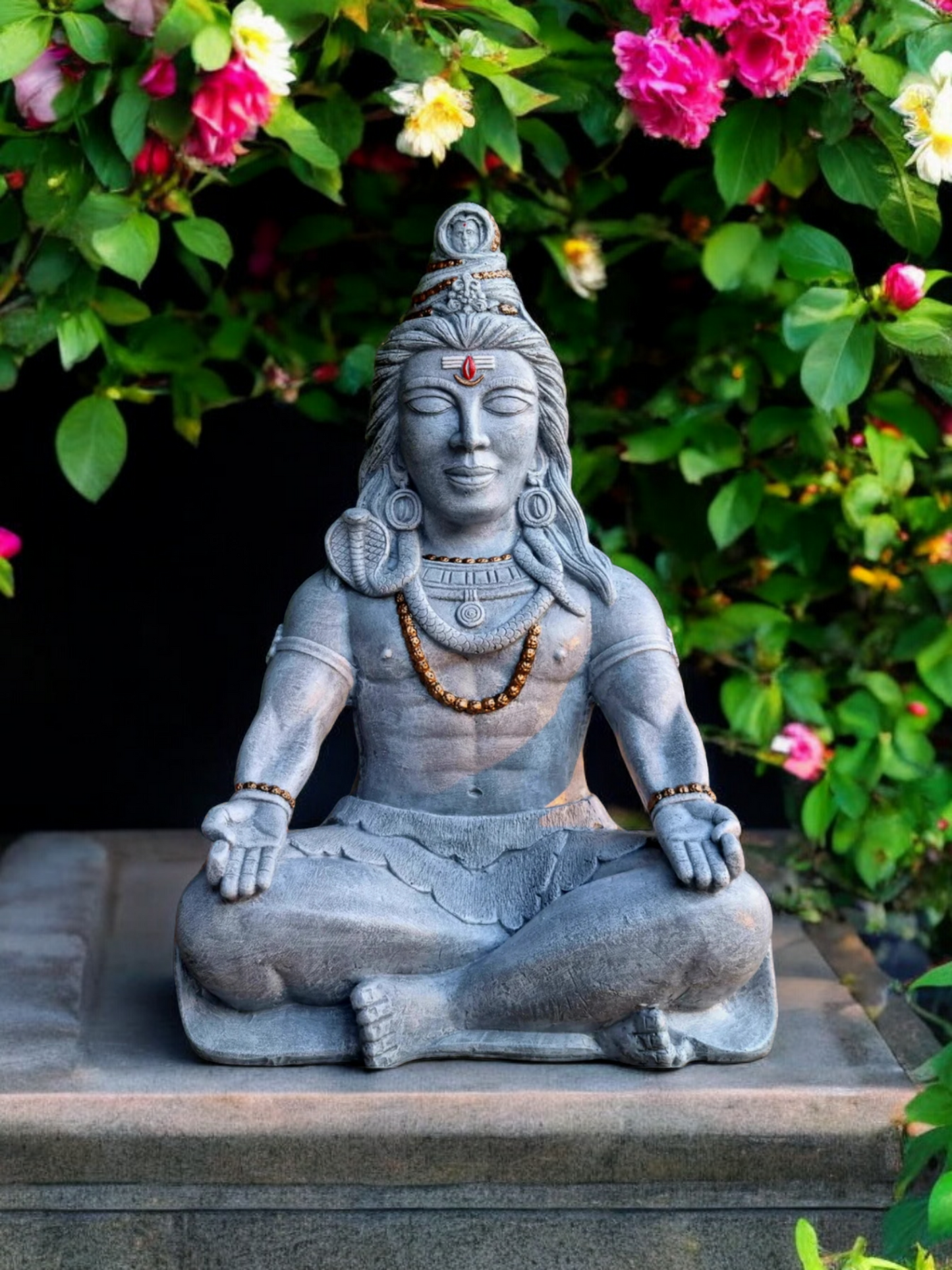 Resin Shiva Meditating 42cm