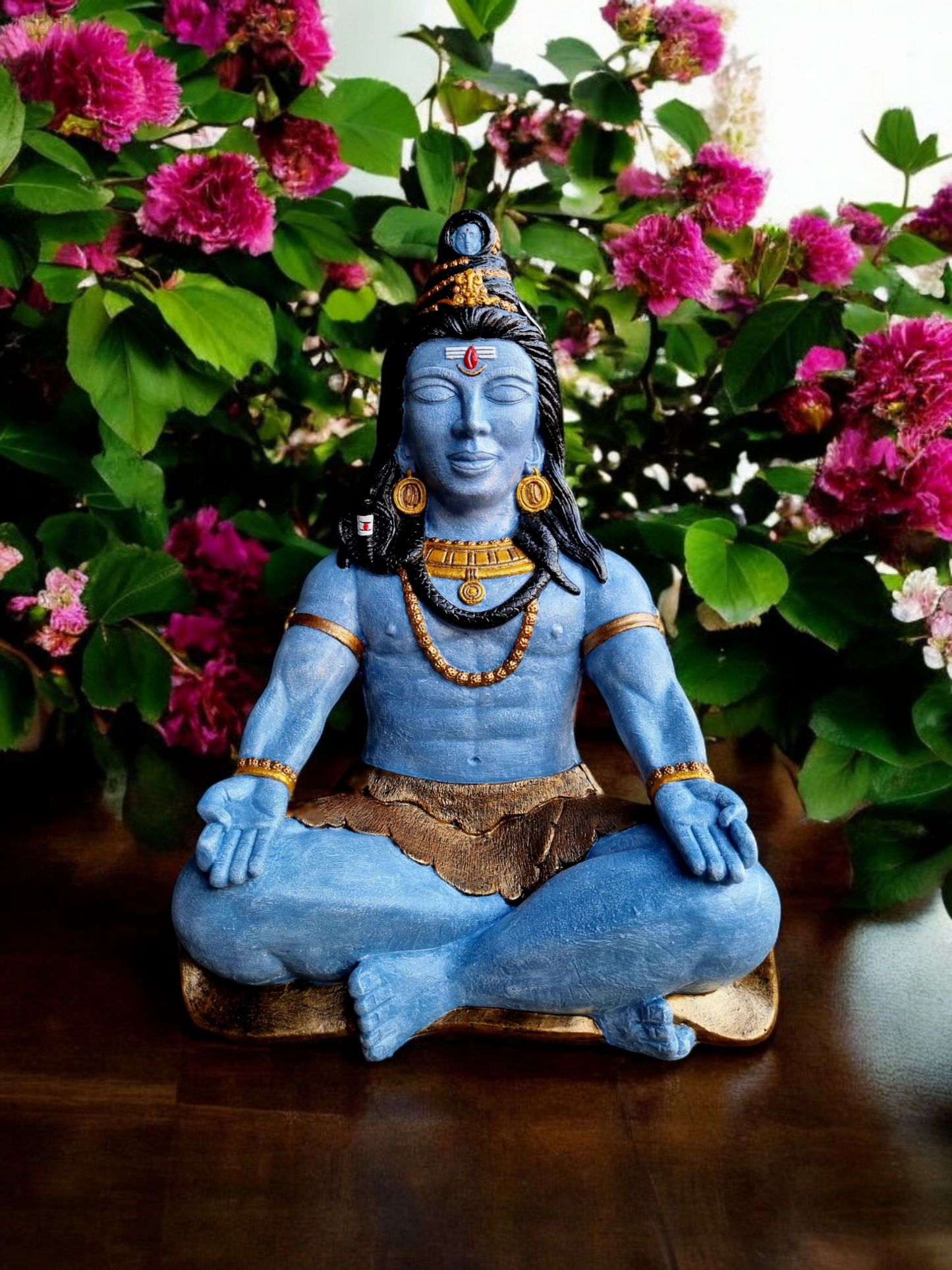 Resin Shiva Meditating 42cm