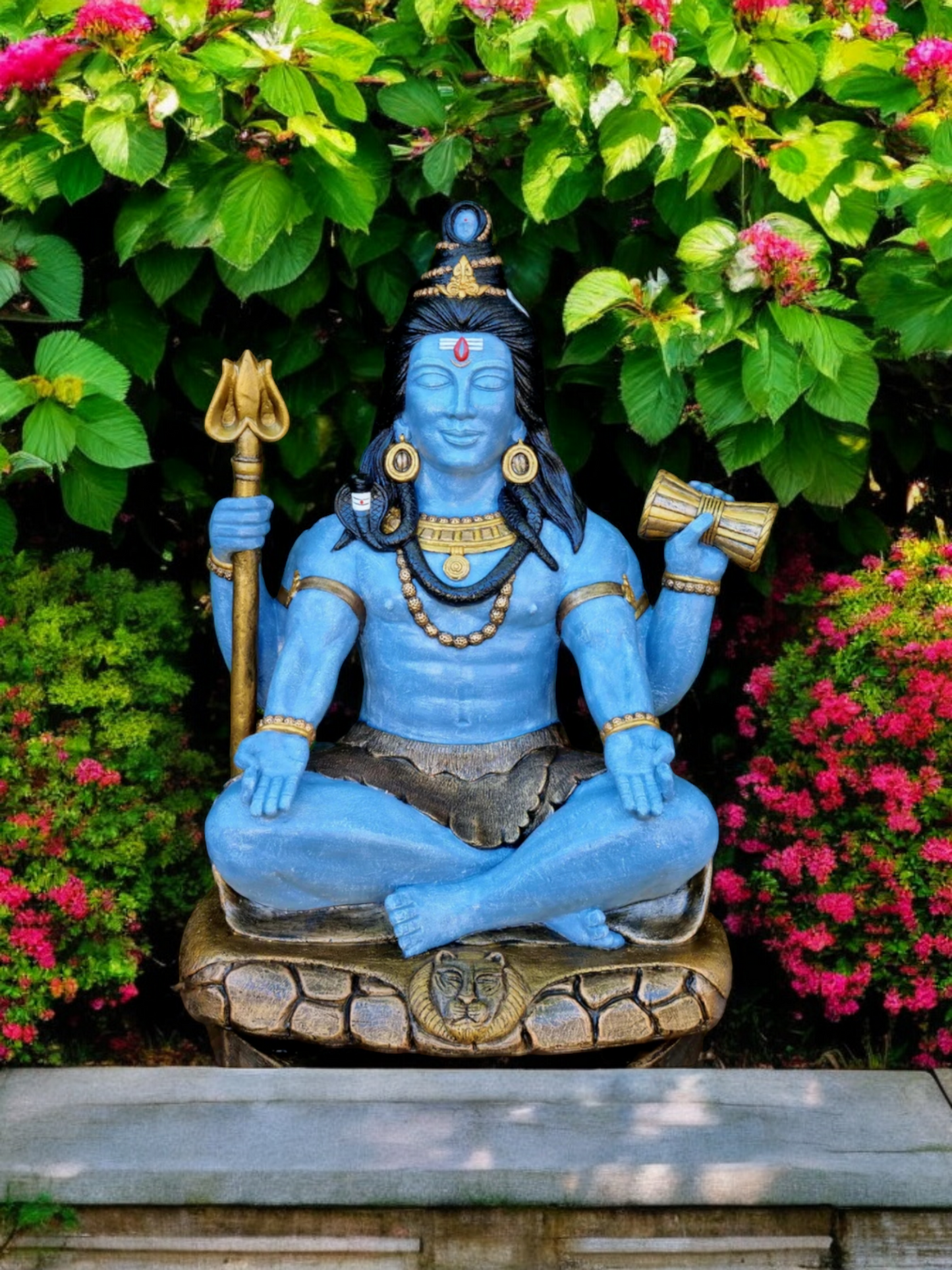 Resin Shiva Four Arms 62cm Open Eyes