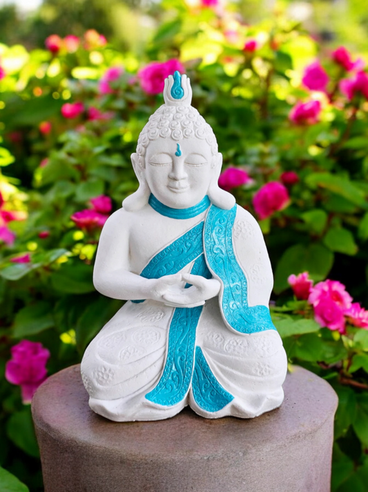 Resin 26cm Throat Chakra Buddha