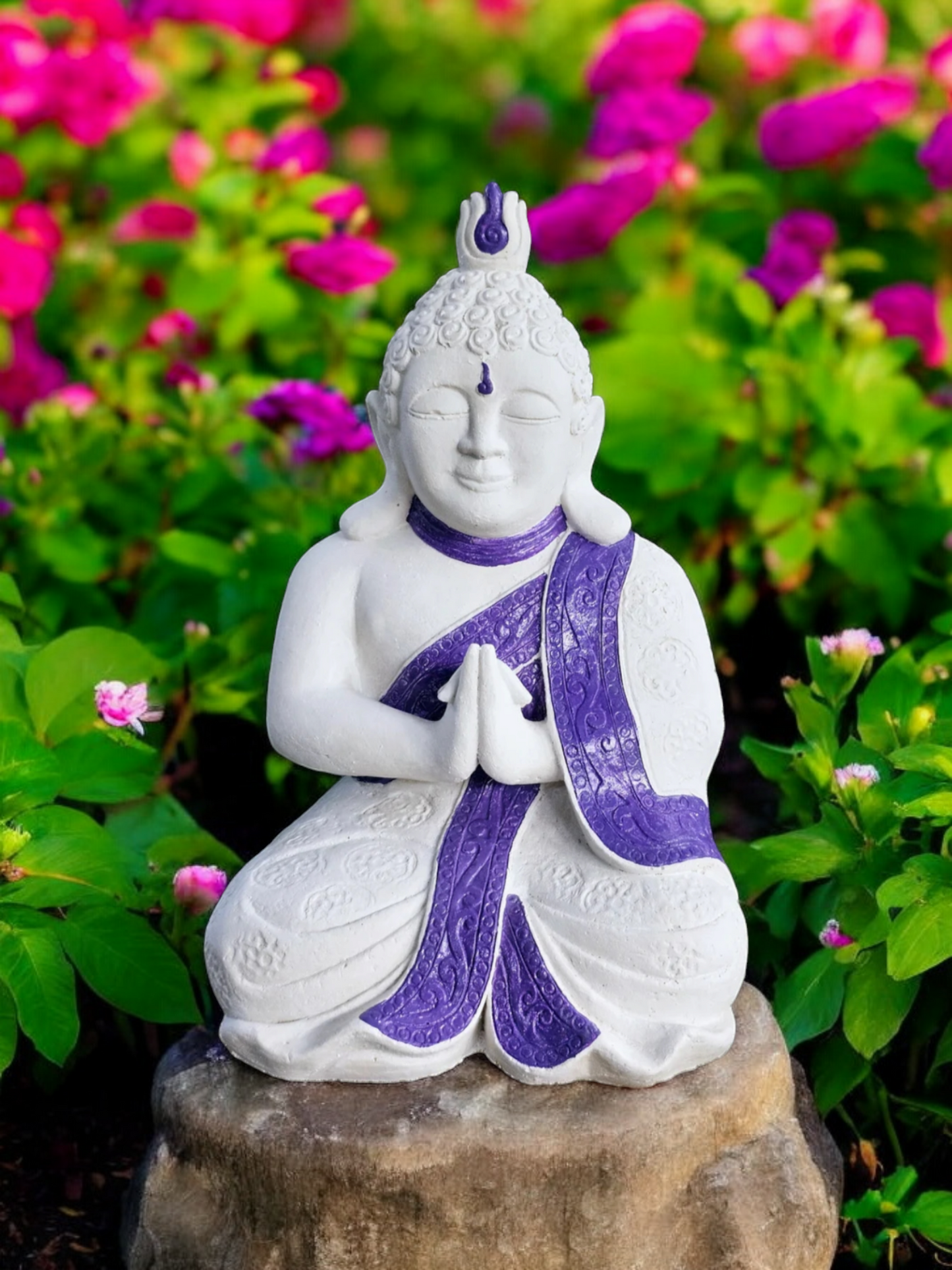 Resin 26cm Crown Chakra Buddha