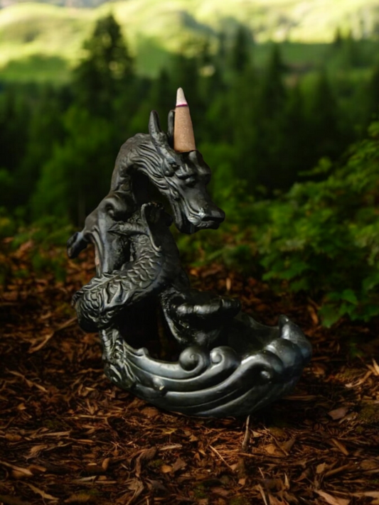 Dragon Backflow Incense Burner  (19cm)