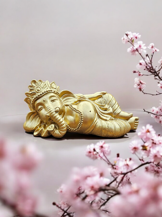 Laying Down Ganesha - Gold