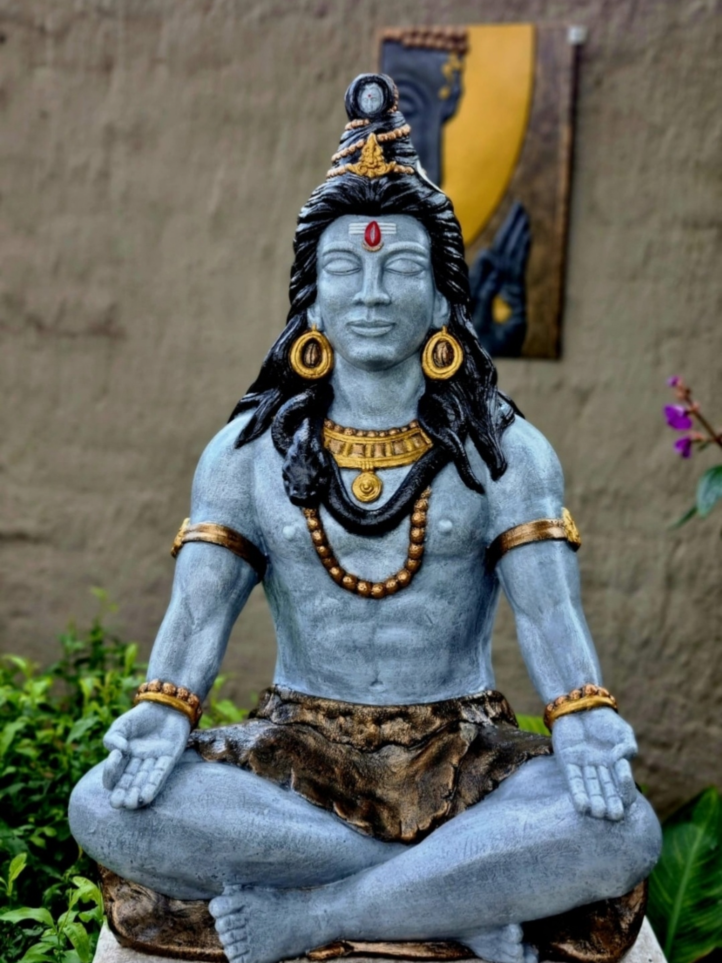 Resin Shiva Meditating Large 71cm