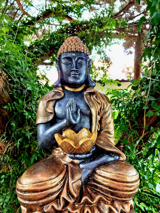 Concrete 54cm Blessing Buddha - Painted