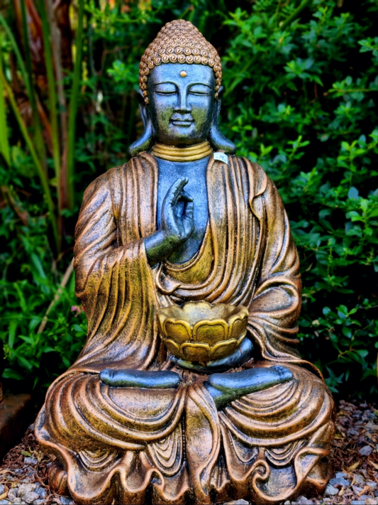 Concrete 73cm Teaching Buddha - Painted