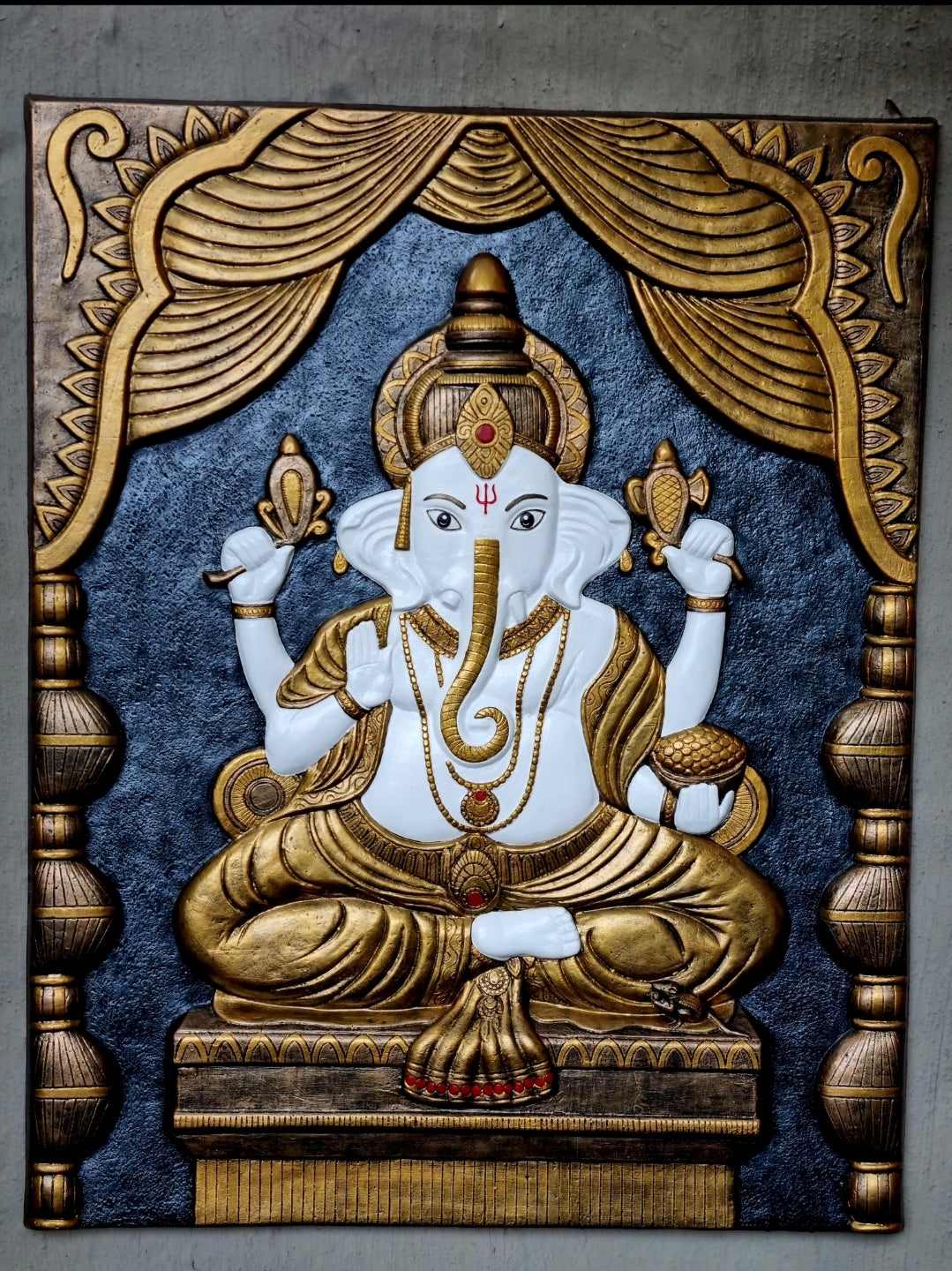 Ganesha Wall Plaque 1m