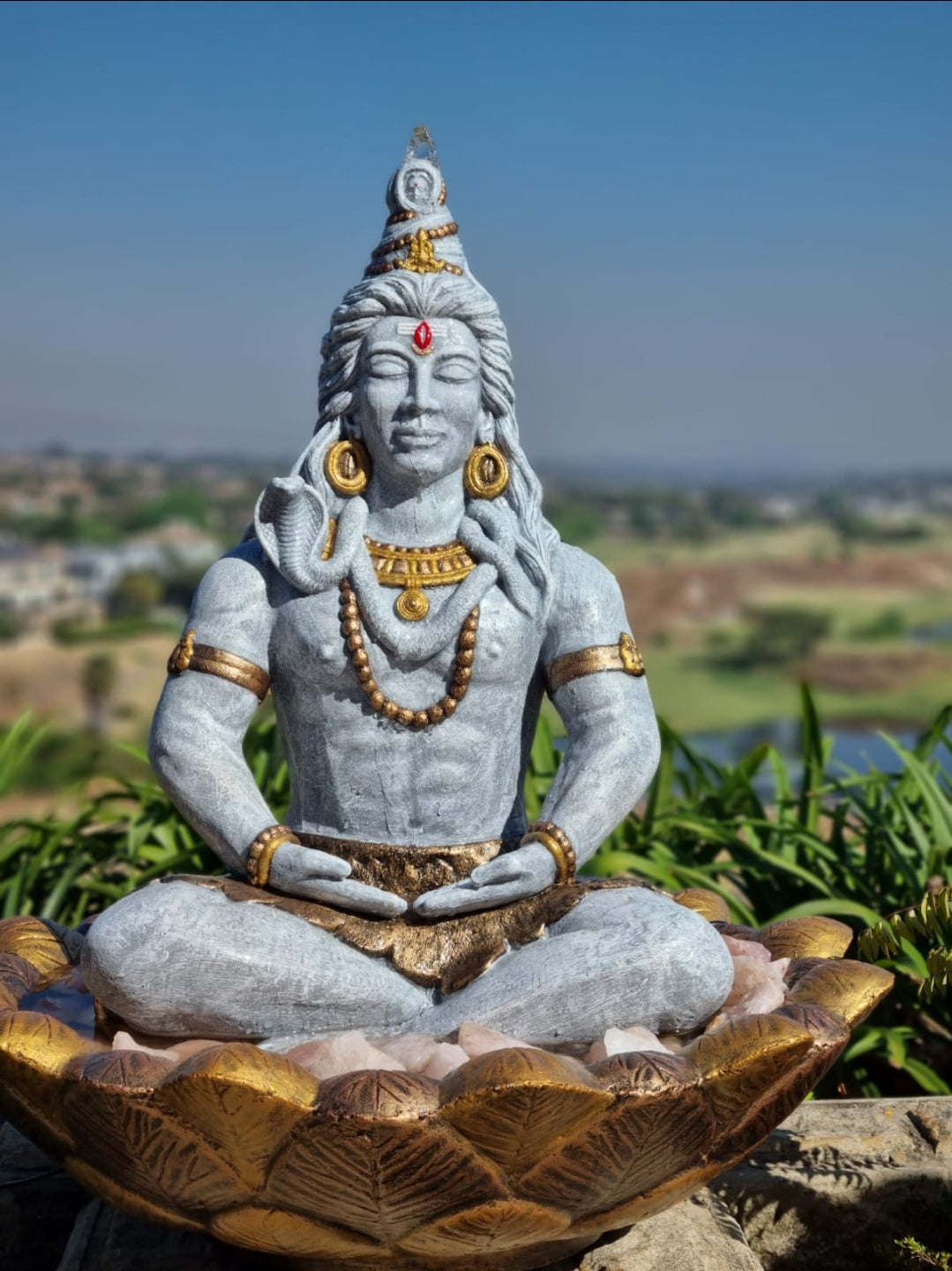 Concrete Large 71cm Shiva Water Feature – DDP Online Shopping